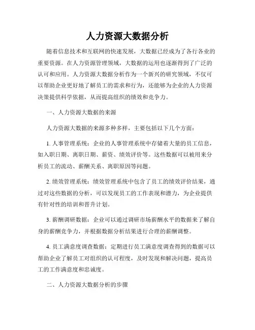 人力资源大数据分析
