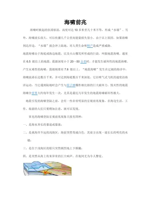 海啸前兆