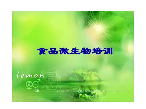《食品微生物培训》PPT课件