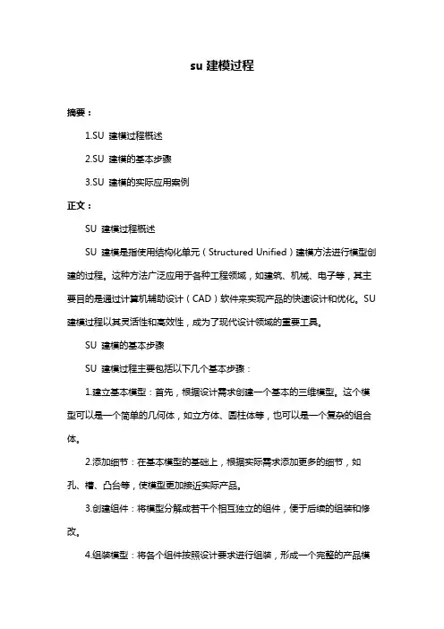 su建模过程