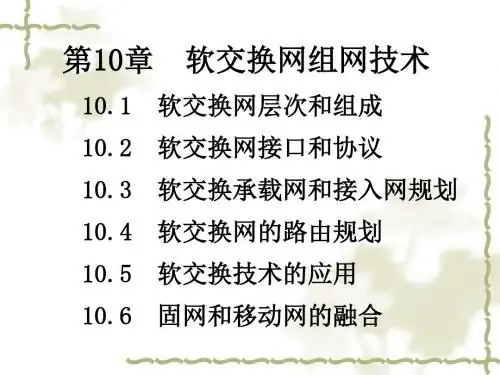软交换网组网技术