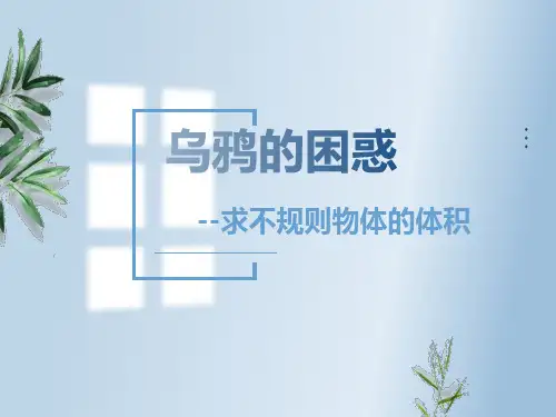 人教版小学数学五年级下册《用排水法求不规则物体体积》
