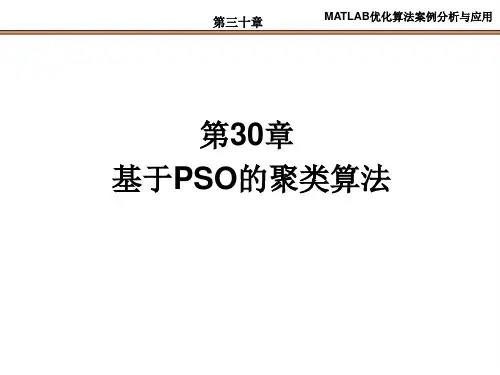 第30章  基于PSO的聚类算法