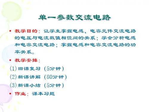 单一参数交流电路