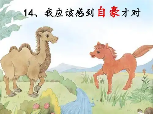 苏教版小学三年级语文下册《我应该感到自豪才对》课件