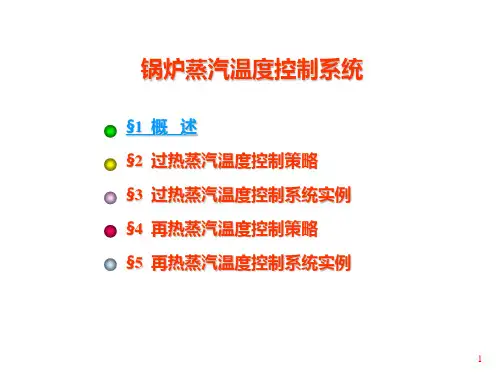 锅炉蒸汽温度控制系统 2讲解