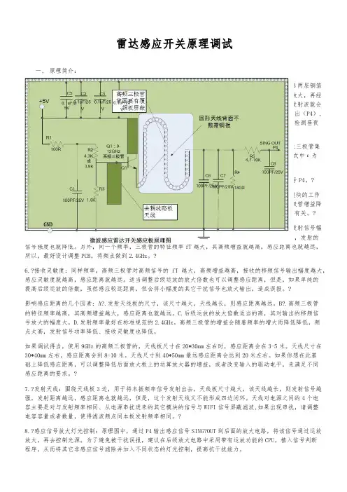 微波(雷达)感应模块原理调试