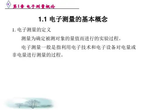 电子测量概论精选全文