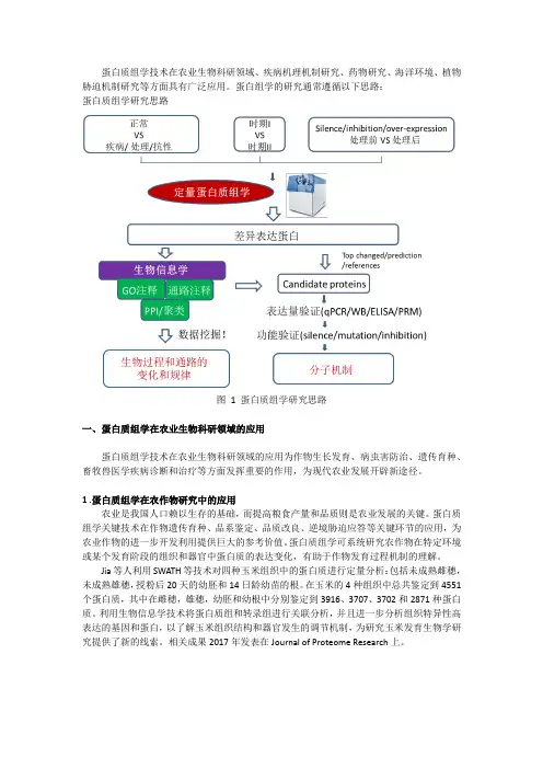 蛋白质组学技术在各领域的解决方案