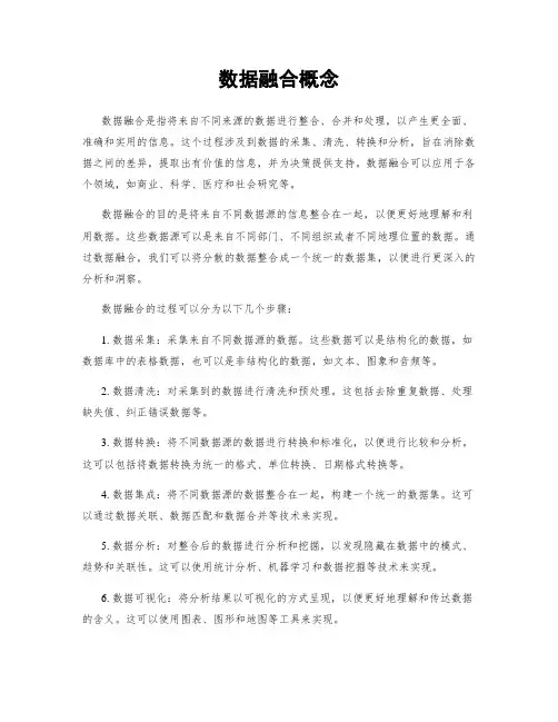 数据融合概念