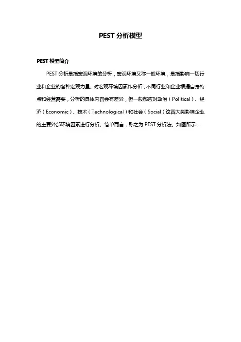PEST分析模型