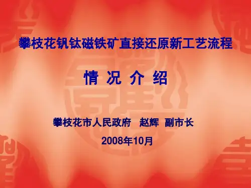 攀枝花钒钛磁铁矿直接还原新工艺流程-攀枝花交流材料