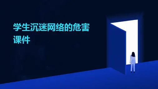 学生沉迷网络的危害课件