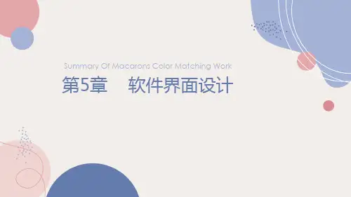UI视觉设计(适用培训、教学)——第5章-软件界面设计PPT精选全文