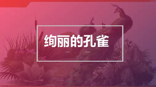 2024年10岁-12岁水粉《孔雀》(02)-美术课件