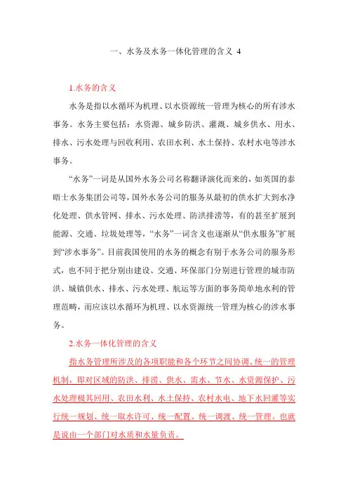 水务一体化