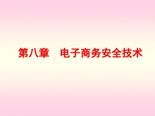 《电子商务》教学课件-第八章-EC网络安全技术2010—02—20