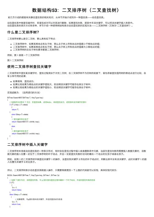 数据结构53：二叉排序树（二叉查找树）