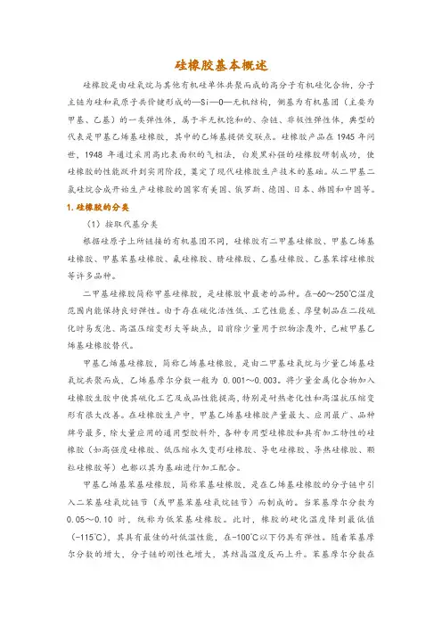 硅橡胶基本概述