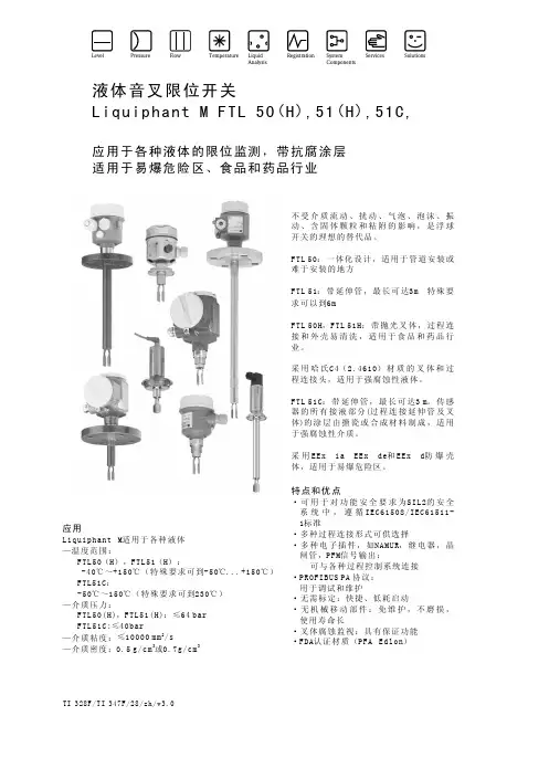 E+H音叉开关FTL51