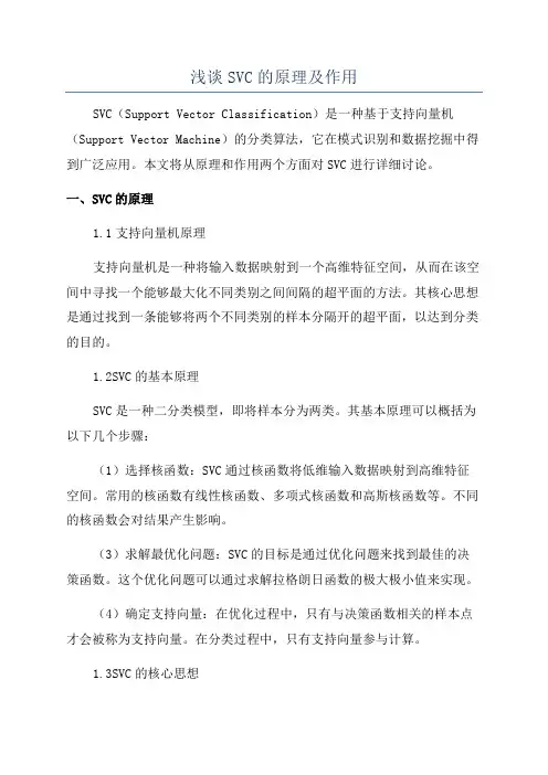 浅谈SVC的原理及作用