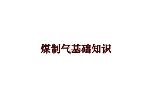 煤制气基础知识