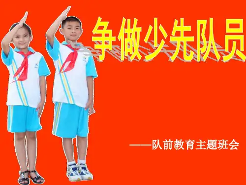 一年级队前教育
