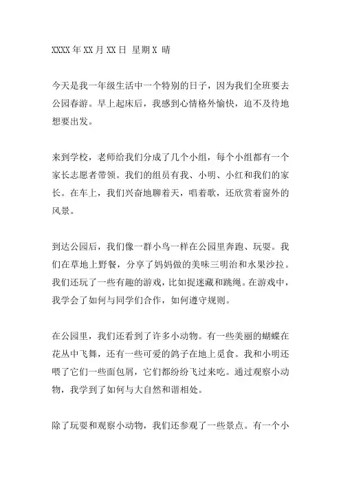 特别的一天作文