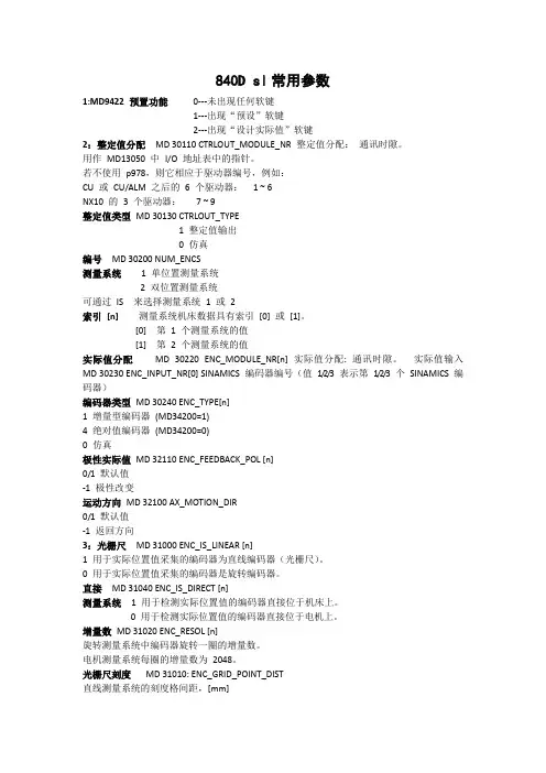 840dsl常用参数