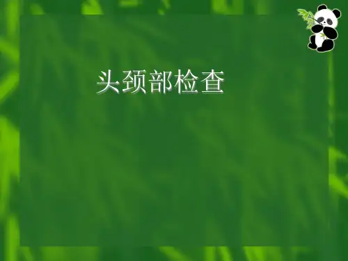 头颈部检查新PPT课件