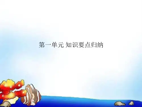 部编版四年级语文下册第一单元知识点归纳