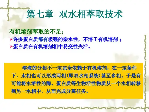 【生物工程下游技术】第七课_双水相萃取