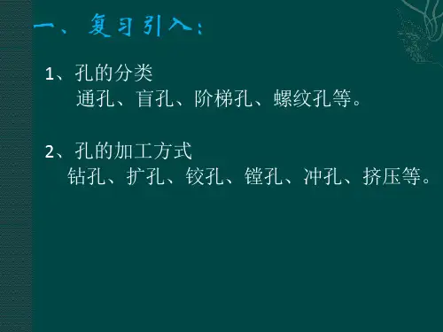 螺纹孔的加工.pptx