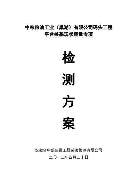 桩基检测方案
