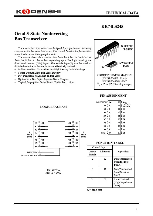 KK74LS245中文资料