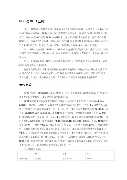 NFC与RFID区别