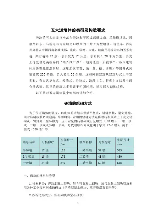 五大道调研报告1