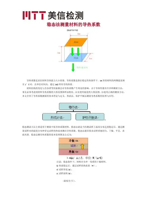稳态法测量材料的导热系数