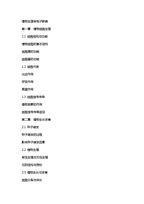 植物生理学电子教案