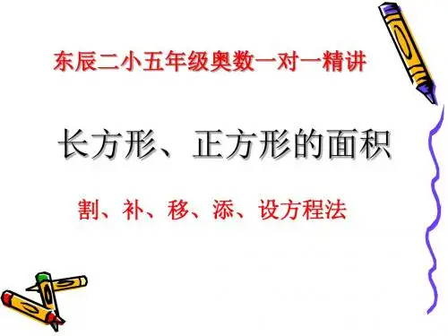 东辰二小五年级奥数精讲-长方形、正方形的面积