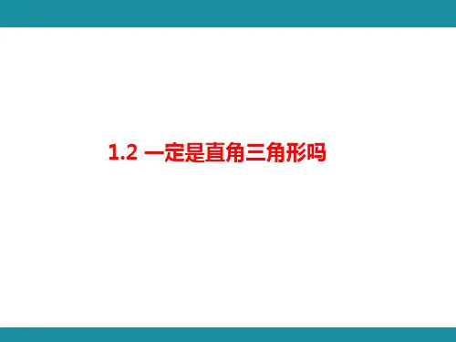 一定是直角三角形吗ppt课件