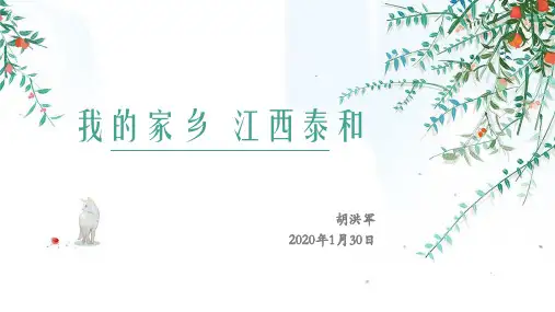 我的家乡——江西泰和