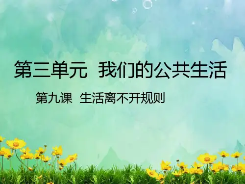 生活离不开规则