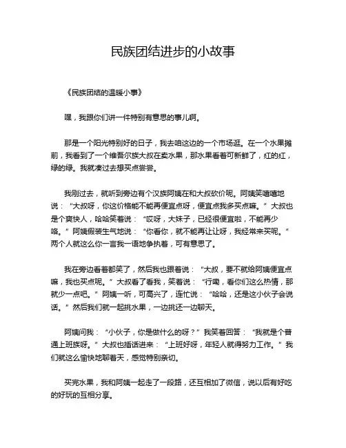 民族团结进步的小故事
