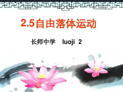 自由落体运动课件.ppt