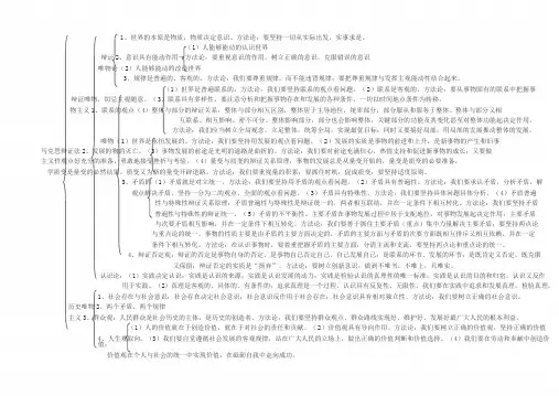 高中政治马克思主义哲学知识结构图1