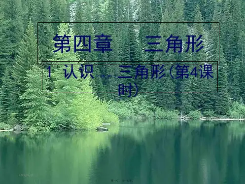 七年级数学下册 第四章 三角形 4.1 认识三角形(第4课时)课件