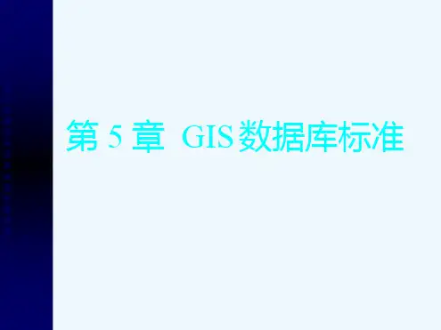 GIS数据库标准