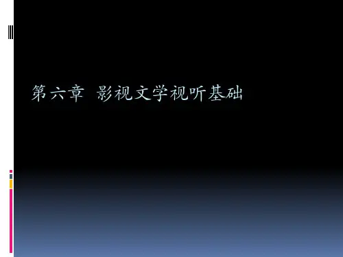 第六章影视文学视听基础