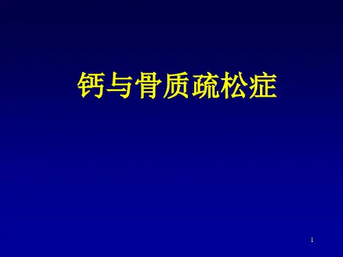 (推荐课件)钙与骨质疏松症PPT幻灯片